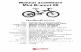 bicicletapegas.ro · 2019-05-28 · punerea functiune a bicicletei se fa'ce numai de cÄtre persoane autorizate de pegas! pegas nu asumÄ un fel de consecinte, indiferent de acestora,