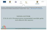 NEWS-LETTER P.E.S.A.S. Promovarea economiei sociale prin ...fundatiaorizont.ro/pesas/wp-content/uploads/2015/... · acordat pe tot parcursul proiectului din partea membrilor fundatiei