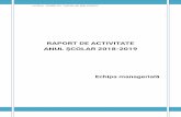 RAPORT DE ACTIVITATE ANUL ȘCOLAR 2018-2019balcescucj.ro/files/documente_2020/RAPORT_FINAL_AN_SCOLAR_2018-2019.pdf · cordiale între profesori, elevi, părinți și reprezentanți