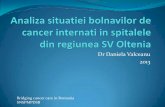 Dr Daniela Valceanu 2013 - SNSPMSpulmonar, urmat de cancerul de col uterin şi de cancerul de sân. Numărul total de cazuri noi înregistrate de pacientii cu cancer, în Sud-Vest