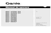 Manual de operare - manuals.gogenielift.commanuals.gogenielift.com/Operators/romanian/1261084RO.pdf · regulile de siguran ţă stabilite de c ătre angajator şi ... Întreţinerea