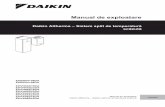 3 Funcţionarea - Daikin · Manual de exploatare Daikin Altherma – Sistem split de temperatură scăzută ... Interfaţă de utilizare la unitatea interioarăInterfaţă de utilizare