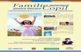 FamilieCopil pentru ﬁecare - gov.md...vorbesc de la sine (în anul 2014 în Republica Moldova au activat 322 de familii de asistenţi parentali profesionişti, care au prestat servi-cii