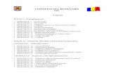 Constitutie 2003 [pt pdf] · Legislaţie 6 CONSTITUŢIA ROMÂNIEI TITLUL I - Principii generale ARTICOLUL 1 - Statul roman (1) România este stat naţional, suveran şi independent,