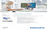 277E6EDAD/00 Philips Monitor LCD cu tehnologie …...Philips Monitor LCD cu tehnologie SoftBlue E Line 27" (68,6 cm) Full HD (1920 x 1080) 277E6EDAD Tehnologia SoftBlue dezvoltată