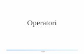 ARCSO - Arhitectura calculatorului si sisteme de operareusers.utcluj.ro/~simona/pclp/pclp4.pdf · 2017-10-26 · PCLP4 - 4 Operatori (1) • Expresie –un operand sau mai multi conectati