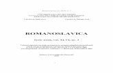 Romanoslavica vol. XLVI, nr. 3 Mentalitati-literatura.pdfDupă cum se tie, Congresul de la Viena, din anii 1814-1815, a produs o ş radicală modificare a hărţii politice a Europei.