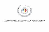 AUTORITATEA ELECTORALĂ PERMANENTĂ...CONSIDERAŢII GENERALE Actele normative care stabilesc cadrul juridic necesar pentru organizarea şi desfăşurarea alegerilor pentru autorităţile