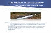 ARmHE Newsletter - Asociatia Romana pentru Microhidroenergie · 2 Newsletter: septembrie - octombrie 2014 Asociaţia Română pentru Microhidroenergie, Acţiuni ARmHE Reuniunea Comitetului