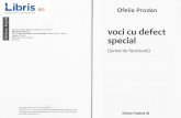 Descrierea cu defect special - Libris.ro cu defect... · 2018-11-28 · PRODAN,OFELIA Voci cu defect special (urnal de facebook) / Ofelia Prodan. - Pitegti : Pam)ela 45,2018 ISBN
