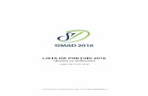 lista preturi generala 2018 simad - Izolatii Termiceizolatiitermice.eu/wp-content/uploads/2018/05/lista... · 2018-05-07 · 9 > ) 0 #& 5,? % + + ,',%*- !./ + / . ' 3 +? f 5 +