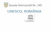 UNESCO, ROMÂNIA Şcoala Gimnazială Nr. 195 · PROGRAM Prima mea carte-Simfonia apei • 9.04.2013 • realizarea integrală a unei cărţi cu tematică dată (“Simfonia apei”)