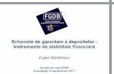 Schemele de garantare a depozitelor - instrumente de stabilitate … · 2011-09-09 · plata promptă a tuturor compensaţiilor în favoarea deponenţilor garantaţi în cazul indisponibilizării
