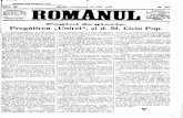 ANUL WL ARAD, Dumineca 23 Mai 1920 Nr. 1@7, ROMANU Cm L · se afla locuinţa sa era totdeauna ocupată de şiruri nesfârşite de trăsuri, de ştafete venite din judeţ, de ţărani