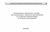 C COONNSSIILLIIUULL NNAATTIIOONNAALL AALL … · 2014-03-04 · Respectarea drepturilor sociale ale persoanelor vârstnice din România în contextul apartenenţei la Uniunea Europeană