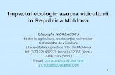 Impactul ecologic asupra viticulturii in Republica Moldovasiteresources.worldbank.org/MOLDOVAEXTN/Resources/... · Factorii de influenţă U.M. Limite de restricţie min max 1 Durata