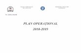 PLAN OPERAȚIONAL Operațional 2018-2019.pdf · *Aplicarea de către cadrele didactice a metodelor active participative şi alternative în activităţile de predare-învăţare-evaluare