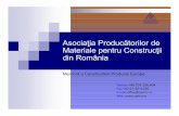 Asociaţia Producătorilor de Materiale pentru Construcţii ...apmcr.org/evenimente/119/apmcr1.pdf · cu 9,6 puncte procentuale, de la 11,2% la 1,6%. Cheltuielile cu achiziţii de