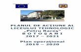 PLANUL DE ACŢIUNE AL · 2019-10-09 · - 6 - Planul de acţiune al şcolii este structurat pe patru părţi: Contextul elaborării PAS, analiza nevoilor, planul operaţional pe perioada
