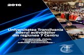 Universitatea Transilvania liderul acvităților din ...old.unitbv.ro/Portals/0/Documente UTBv/Raport transparenta, civism, extracurricular...În ulmii ani, rolul și locul universității