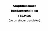 Amplificatoare fundamentale cu TECMOSfundamentale cu TECMOS (cu un singur tranzistor) Configuratii fundamentale. Schema echivalenta pentru variatii In concordanta cu terminalul tranzistorului