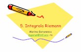 5. Integrala Riemannmath.ucv.ro/~gorunescu/courses/curs/csc5.pdf · 2008-10-20 · 5. Integrala Riemann Marina Gorunescu mgorun@inf.ucv. ro. 5. Integrala Riemann. functie integrabila