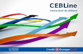 CEBLine - Credit Europe Bank...activarea cardurilor, verificarea situatiei conturilor si ordonarea de tranzactii bancare (plati, schimburi valutare sau alte operatiuni financiare),