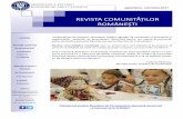 REVISTA COMUNITĂŢILOR ROMÂNEŞTIbelgrad.mae.ro/sites/belgrad.mae.ro/files/pdf`s... · Revista comunităților românești este un proiect prin care Ministerul își propune să
