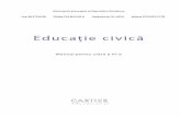 Educaţie civicăshop.cartier.md/files/pdf/1448442045.pdfEducaţie civică Manual pentru clasa a VI-a Ministerul Educaţiei al Republicii Moldova Ina BOTNARI Otilia DANDARA Valentina