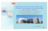 Buletinul jurisprudenţei Curţii de Apel Constanţa pe anul 2017portal.just.ro/36/Documents/BULETINUL... · Cerere de antrenare a răspunderii administratorului. Nesoluționarea