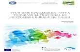 STUDIU DE EVALUARE EX-POST A - MADR · 2017-05-10 · importante nevoi aferente spațiului rural pe parcursul întregii perioade de implementare a programului. resursele alocate au