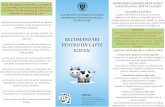 dolj.dsvsa.rodolj.dsvsa.ro/.../2017/05/Brosura-recomandari-pentru-lapte-igienic.pdf · instalatiile de muls tancurile de lapte, praf, furaje, pämânt, bälegar, insecte pär de animale.