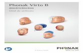 Phonak Virto B...5 Tehnicianul acustician audioprotezist: I Dacă nu este bifată nicio casetă şi nu cunoaşteţi modelul aparatului dumneavoastră auditiv, consultați tehnicianul