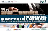 organizează conferința Forumul drePtului munCii · În cadrul foruMului Dreptului Muncii vor ﬁ prezentate soluţii pentru reducerea şomajului în rândul tinerilor şi pentru