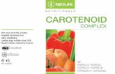 NeoLife Carotenoid Complex - Amazon S3s3.amazonaws.com/static.gnld.com/ro/product/566/label.pdf · oleracea) in ulei de ﬂoarea soarelui) (22,48%), ulei de masline (Olea europaea)