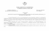  · PARLAMENTUL ROMÂNIEI CAMERA DEPUTAŢILOR COMISIA JURIDICĂ, DE DISCIPLINĂ ŞI IMUNITĂŢI Bucureşti, 19.03.2012 PL-x 780/2011 R A P O R T asupra proiectului de Lege privind