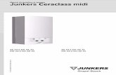 Manual Junkers Ceraclass Midi ZW 24 · 2017-12-26 · 2.10.3 Pompa 8 2.11 Vas expansiune 9 2.12 Date tehnice 10 3Norme 12 4 Instalarea 13 4.1 Informaţii importante 13 4.2 Alegerea
