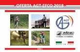 OFERTA AGT-EFCO 2018 · Avantaje • Carcasa de ambreiaj cu doi rulmenți si amortizor de vibrații asigură o durabilitate crescută și confort în utilizare. • Reductorul de