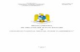 REGULAMENTUL DE ORGANIZARE ȘI FUNCȚIONARE · 2019-02-25 · 1 r o m Â n i a ministerul apĂrĂrii naŢionale colegiul naŢional militar „tudor vladimirescu” neclasificat exemplar