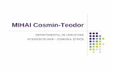 MIHAI Cosmin-Teodor prezentare Departament · Culturi de celule normale (Vero) culturi de celule tumorale (HeLa, HEp-2p) Animale de laborator ( șobolani albi din rasa Wistar) sănătoase