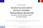 Notă metodologică Analiza funcțională în Sectorul …...Notă metodologică Analiza funcțională în Sectorul Justiției. Procuratura Generală Chisinau, 25 Octombrie, 2013 Dr