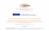 Consiliul European pentru Cercetare (CEC) Model de acord ...ec.europa.eu/research/participants/data/ref/h2020/... · Acord de grant numărul: [a se introduce numărul] [a se introduce