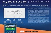 SQ610 | Termostat ultra slim cu montaj în doză · cu fir, cât și integrat în sistemul Salus Smart Home (conectat prin RF, 2.4 GHZ). SQ610 este cel mai subțire termostat de pe