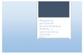 Raport privind activitatea AIPA, I semestru 2018aipa.gov.md/sites/default/files/Raport de activitate_AIPA-I semestru 2018.pdf · Manualul privind aspectele organizaționale ale AIPA