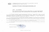 ADMINISTRATIA A AVIATIEI A REPUBLICIl MOLDOVA · 2013-12-06 · ADMINISTRATIA , DE STAT A AVIATIEI , CIVILE. A REPUBLICIl MOLDOVA . DIRECTIVA OPERATIONALA , DO - 01/2000 . Cu privire