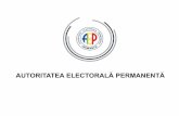 AUTORITATEA ELECTORALĂ PERMANENTĂ...bazăde proces-verbal, în dou ăexemplare, birourilor electorale ale secţiilorde votare, cu 3 zile înainte de data alegerilor, respctiv pânăcel