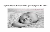 Igiena nou-născutului şi a sugarului mic...Icterul fiziologic - debut în z2-z3, - accentuare în z4-z5, - durata 6 -7 zile, dispare în maxim 3 săptămâni, - Atentie! Copil somnolent