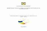  · România – Ministerul Dezvolt ării, Lucr ărilor Publice şi Locuin ţelor Programul Opera ţional Regional 2007 – 2013 Iunie 2007 1 PROGRAMUL OPERA ŢIONAL REGIONAL (POR)