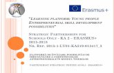 LEARNING PLATFORM OUNG PEOPLE ENTREPRENEURIAL …...”learning platform: young people entrepreneurial skill development possibilities” strategic partnerships for schools only -