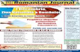 Ziua Naional a României - Romanian Journalromanianjournal.us/wp-content/uploads/2016/11/Romanian_Journal-nov-30-2016.pdfelectorale pentru alegerile parlamentare din 11 de-cembrie